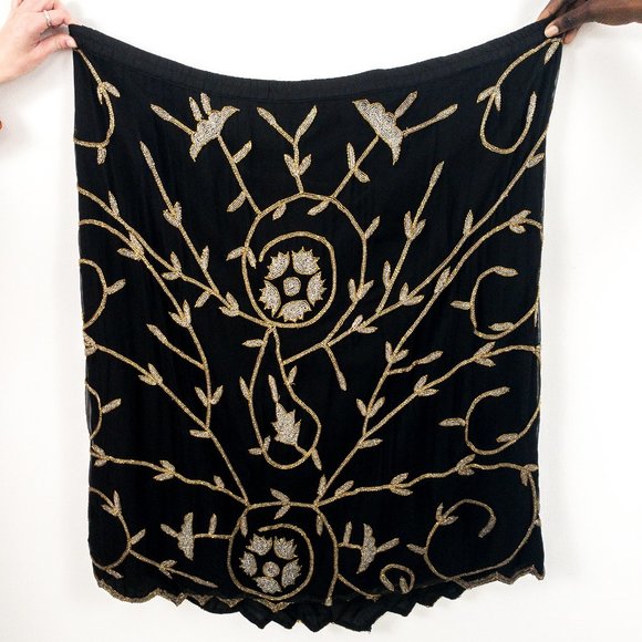 Vintage Plus Formal 2-Piece Set 4X Silk Beaded Outfit  Dress Suit - Picture 7 of 12